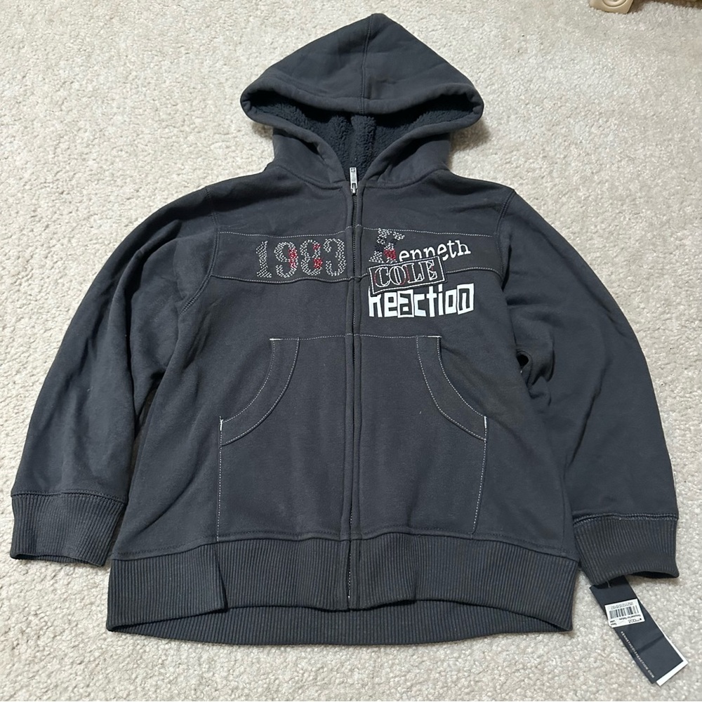 Kenneth Cole Reaction Black hooded Zip-up